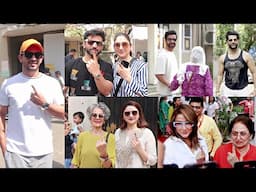 Tv Celebs Arrive To Vote For Maharashtra Election 2024 -Arjun, Disha, Rahul, Aamir, Urvashi, Prachi