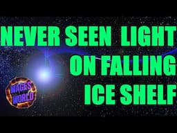 NEVER SEEN NEW LIGHT ANOMALY ON ICE SHELF/ BIG SOLAR FLARES / SUN DIVING COMET / NAKED EYE SUNSPOTS