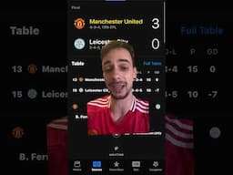 MANCHESTER UNITED 3-0 LEICESTER CITY REACTION #manchesterunited #leicester #premierleague