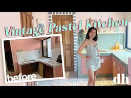 Apartment Kitchen *EXTREME* Makeover!!!✨ // My Dream Vintage Kitchen💕 Dollhaus EP2 // by Elle Uy