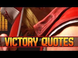 SF6 - All Terry Bogard Victory Quotes