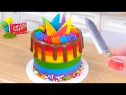 🌈 Mini Rainbow Cake Decorating Ideas 🎂 Easy Miniature Cake Recipe 🍰🍫Tiny Cakes