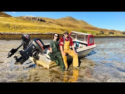 High & Dry On A Scottish Island - Taking The Boat From Our Cottage On The Isle Of Skye - Ep91