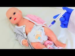 Silicone Baby Gets Vaccination and Wellness Check