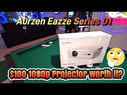 $100 1080p Projector worth getting? - Aurzen Eazze Series D1 Review