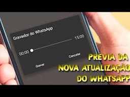 GRAVAR ÁUDIO NO WHATSAPP SEM PRESSIONAR O MICROFONE (prévia)