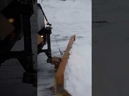 Build a wooden snow plow for hitch to remove snow #shorts