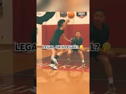 Legal Or ILLEGAL? 🤔 #shorts #basketball #basketballshorts #viral #viralvideos