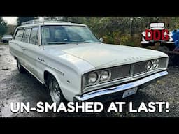 Wagon Transformation! 1966 Dodge Coronet 440 Station Wagon Gets Front End Fixed After Decades