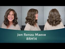 Jon Renau Maeve in 8RH14 Mousse Cake | Mid Length Waves in Heat Friendly Synthetic