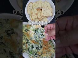 Kale & Brussels Sprouts Dip Thanksgiving appetizer idea & recipe #shorts