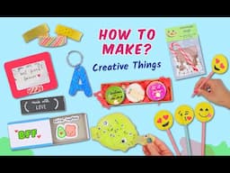 8 DIY Creative Things To Do When You're Bored - Quick and Easy Crafts - Gift Ideas, School Supplies