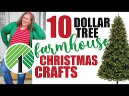 10 (Farmhouse) Christmas Crafts | Dollar Tree DIY Home Decor