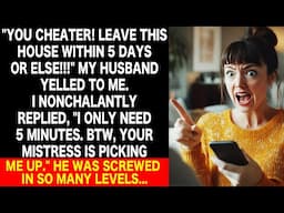 My husband called me a cheater kicked me out of the house but he was the one...