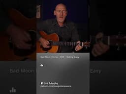 bad moon rising ccr  #guitar #howtoplayguitarforbeginners #acousticguitar