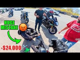 SOMEONE CRASHED AT MY GROUP RIDE 😅 | Tampa Bay Motos