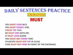 MUST | Daily Sentences Practice