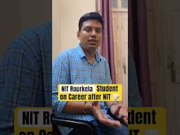 NIT Rourkela Student on Career after M.Sc from NIT✍️