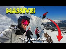 Massive air for the final days of spring skiing at Mt. Bachelor with Andrew and Mitchell