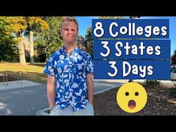 8 Colleges in 3 States in 3 Days! Northeast College Tour Trip