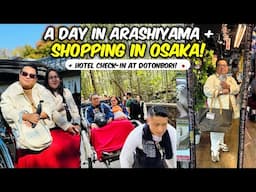 Kyoto Arashiyama Rickshaw Ride + Osaka Hotel Check-in + Donki Shopping! 🇯🇵 | JM Banquicio