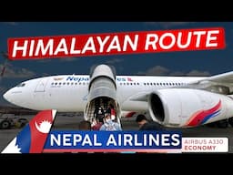 The Himalayan Route · NEPAL AIRLINES Economy Class 🇳🇵 Kathmandu ✈ Delhi 🇮🇳 A Bucket List Flight!