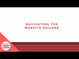 Navigating the Website Builder