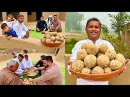 Chawal ki Pinni | Chawal ke Ladoo Recipe I Rice Flour Laddu | Atta ke Ladoo Recipe | Village Food