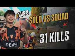 INSANE 1V8 SOLO VS SQUAD ASIA