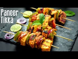 Paneer Tikka On Tawa Recipe | Paneer Tikka Sizzler Without Oven | Indian Snack Appetizer| Party Food