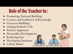 "Teacher's Role in every Aspect of Students' life(Part-1)  #RoleOfTheTeacher #Guru #Teacher's Role