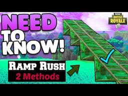 Fortnite Tips | All Ramp Rush Techniques