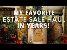 The BEST Rustic Farmhouse Antique Estate Sale Haul in Years!