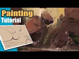 Fantasy Concept Art Process ( Digital Painting Tutorial )