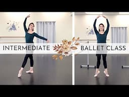 Intermediate LIVE Ballet Class 💙 Barre and Center | Kathryn Morgan