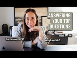 Blogging Q&A With a 7-Figure Blogger | social media, affiliate income, time management and more!