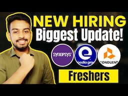 Synopsys, Expedia, Eclerx Biggest Hiring | OFF Campus Drive For 2025, 2024, 2023 Batch | Fresher Job