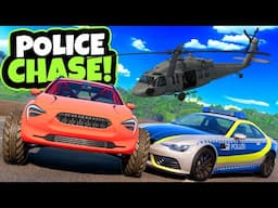 High-Speed Police Chase on a STUNT HIGHWAY in BeamNG Drive!