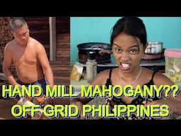 🇵🇭 FILIPINO FREEHAND WOOD SAW MILL CHAINSAW CUTTING SKILLS! ! Off Grid Family Living Philippines