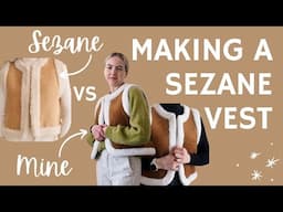 SEWING a Sezane vest for a FRACTION of the price💅🏼  | LOOK FOR LESS 😍