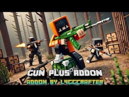 Gun Mod MCPE Update | Gun Plus [Compatible with any add-on] | Craftable Gun Mod