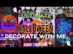 *ULTIMATE* 🎃Halloween💀Decorate With Me MARATHON | Indoor & Outdoor Halloween Decor Inspiration! 🕷️🕸️