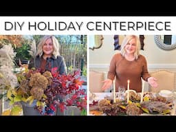 Lets Make a Holiday Centerpiece using Thrifted & Foraged Materials. Table Decor DIY How To