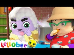 Yay for Yummy Veggies! | 🍯 Lellobee Kids Songs & Cartoons! Sing and Dance