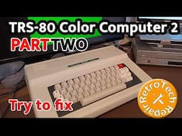 TRS-80 CoCo 2 - Try to Fix - Homebrew Composite Mod