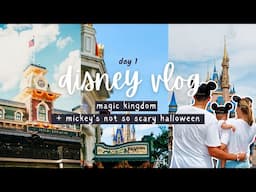 14 Hours in Magic Kingdom with a Baby | Mickey's Halloween party, eating at Skipper Canteen & more