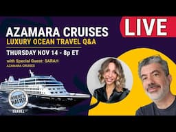 LIVE Azamara Cruises Q&A. Nov 14, 8p ET. #Cruise