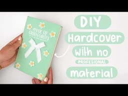 DIY Softcover to Hardcover with a canvas & no professional materia - Extra cozy DIY