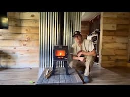 Installing A Wood Stove In Our Cabin In Northern Minnesota: First Fire