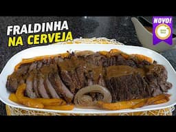 FRALDINHA NA CERVEJA COM UM MOLHO DELICIOSO | CARNE AO MOLHO DE CERVEJA | MOLHO DE CERVEJA #1213